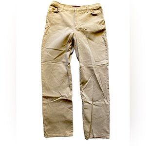 Gloria Vanderbilt Tan Straight Leg Pants Size 12